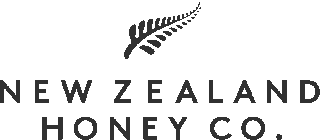 New Zealand Honey Co. Best Manuka Honey Logo in Black on Transaparent background